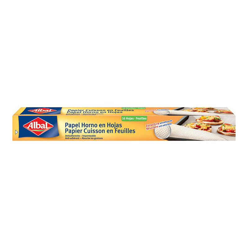 Pack De 5 Unidades - Papel De Horno 16 Hojas Albal