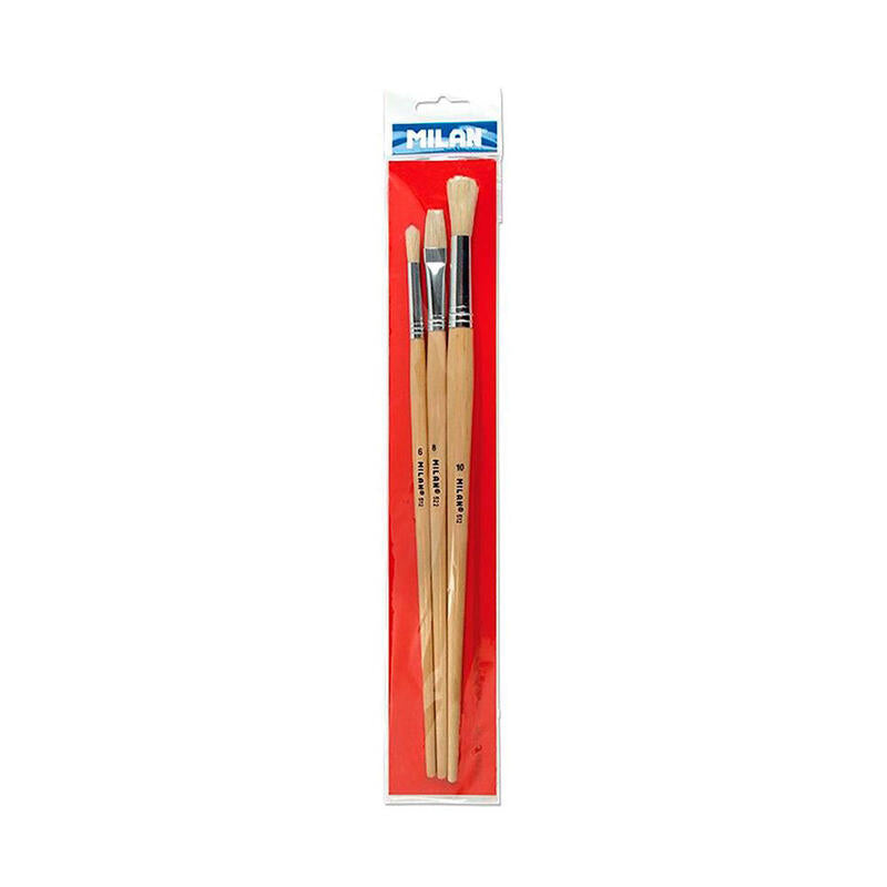Pack De 5 Unidades - Pinceles Para Oleo, Acrilico Serie 512 N° 6 Y 10, Serie 522 N° 8, Blister 3 Uds