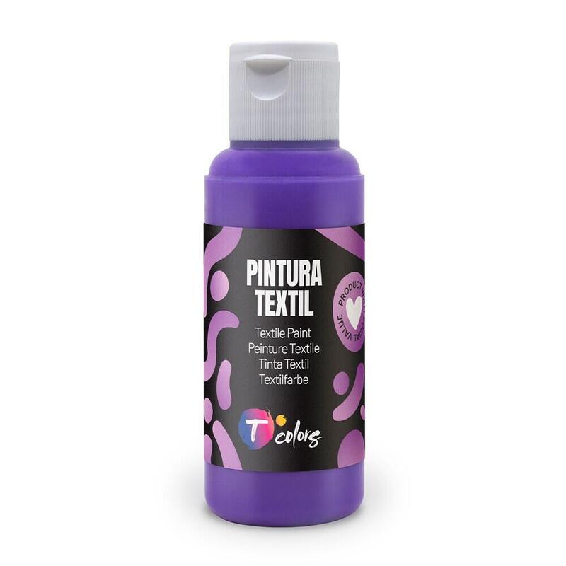 Pack De 5 Unidades - Pintura Textil Violeta, 80 Ml