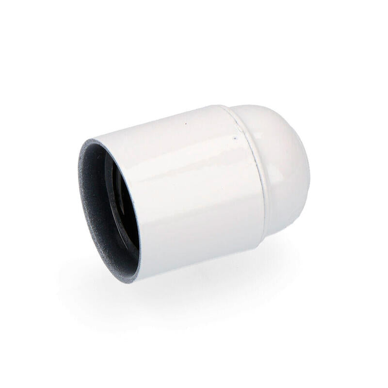 Pack De 5 Unidades - Portalamparas Bk Reforzado E-27 Blanco Envasado Edm
