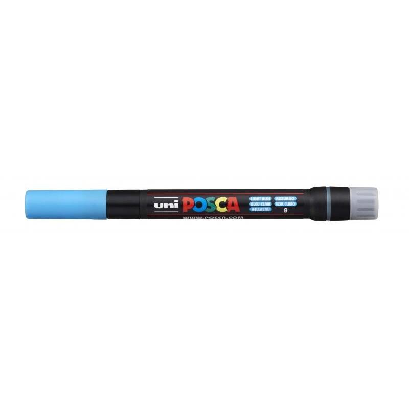 Pack De 5 Unidades Posca Pcf-350 Marcador De Pintura - Punta Acrilica Estilo Pincel - Base Al Agua - Resistente A La