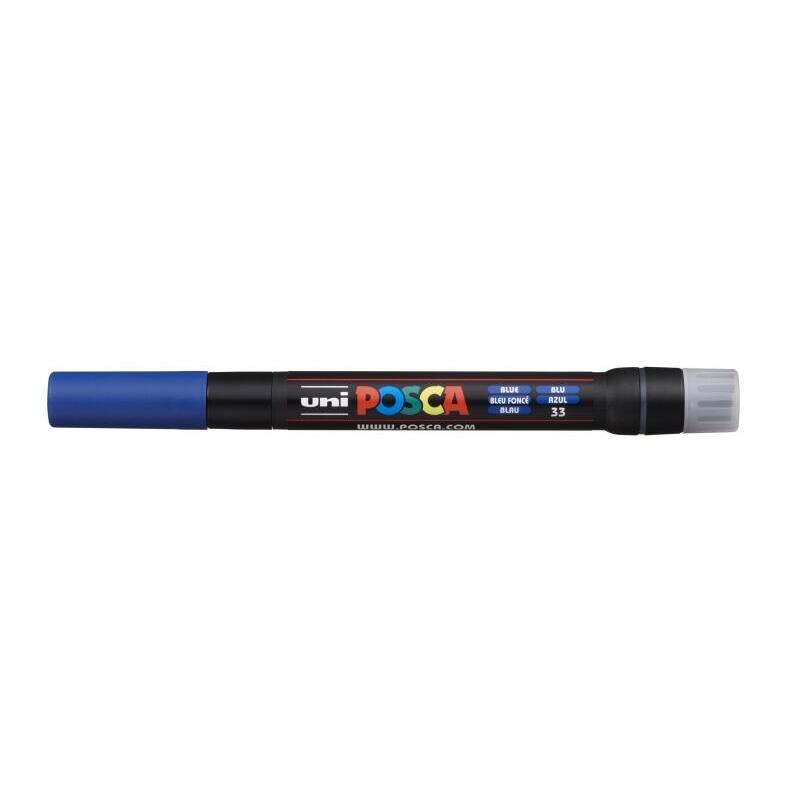 Pack De 5 Unidades Posca Pcf-350 Marcador De Pintura - Punta Acrilica Estilo Pincel - Tinta Base Al Agua - Resistente A