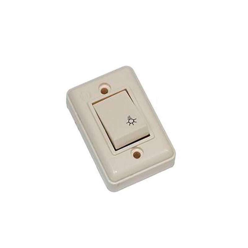 Pack De 5 Unidades - Pulsador Superficie 6 A 250 V Blanco Marfil (Retractilado)