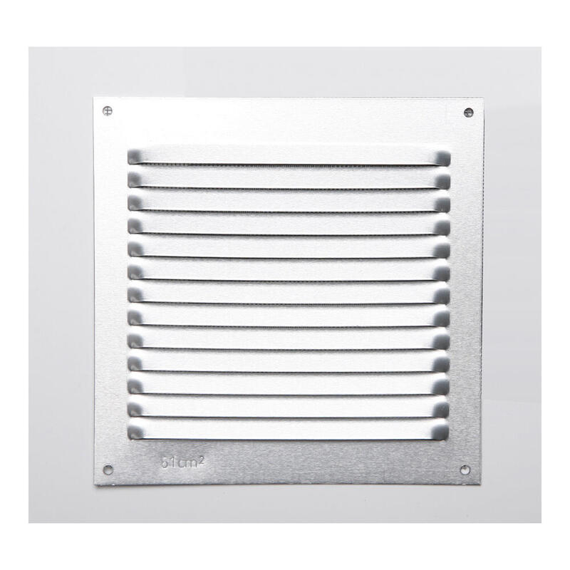Pack De 5 Unidades - Rejilla S/Borde De Aluminio 0.6 Natural 150x150mm