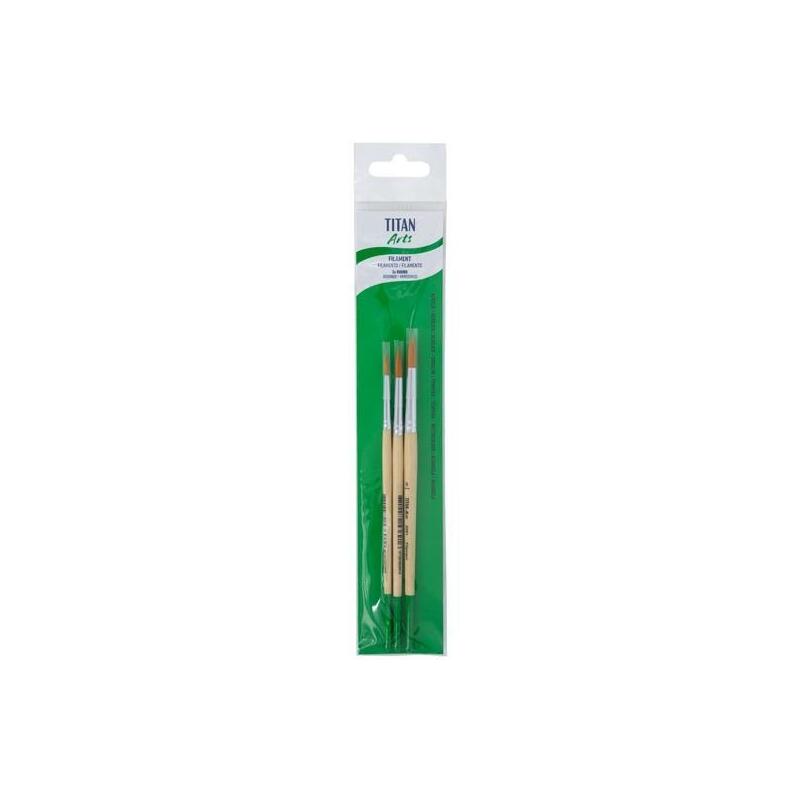 Pack De 5 Unidades Titan Arts Set De Pinceles 258/4-6-8 Blíster 3 Ud