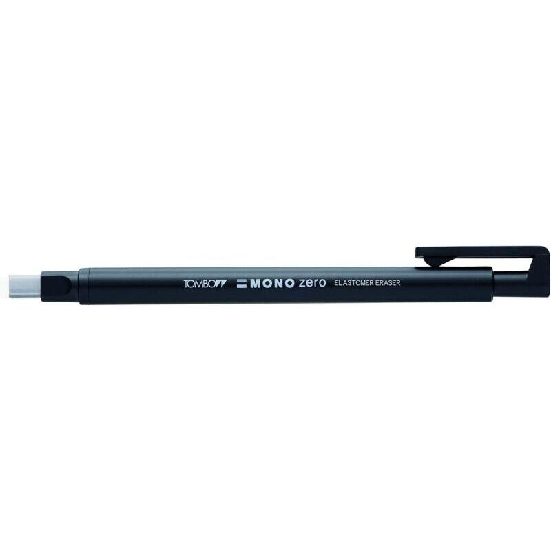 Pack De 5 Unidades Tombow Mono Zero Portagomas - Punta Rectangular De 2.5x5mm - Capuchon De Proteccion - Mecanismo De