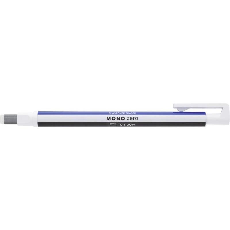 Pack De 5 Unidades Tombow Mono Zero Portagomas - Punta Rectangular De 2.5x5mm - Capuchon De Proteccion - Mecanismo De
