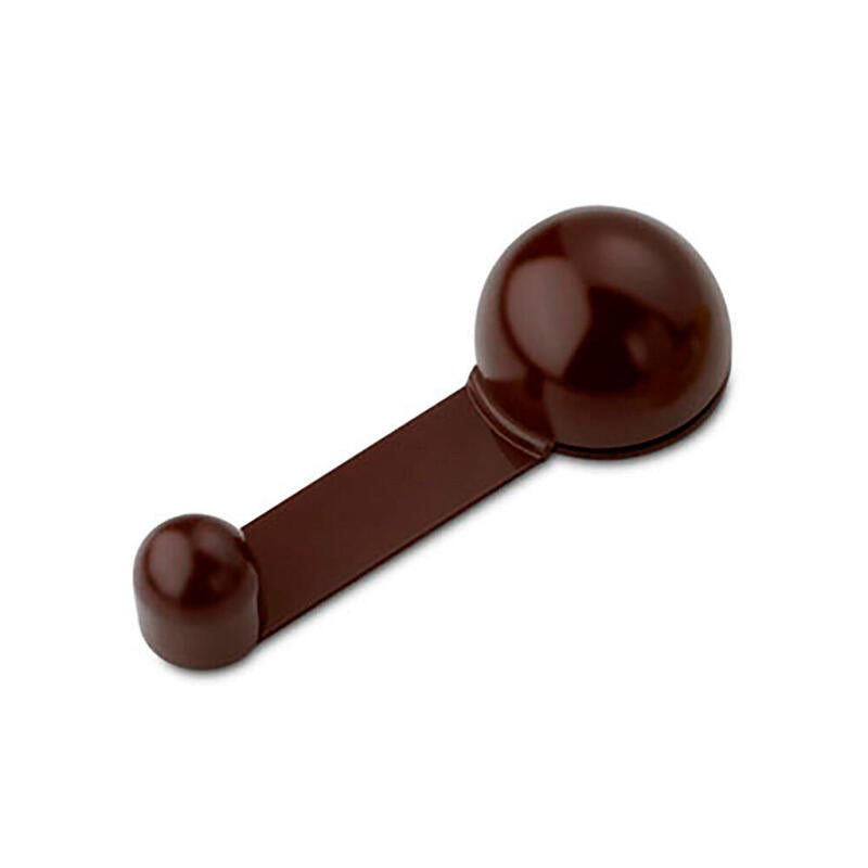 Pack De 5 Unidades - Tope Retenedor Giratorio Adhesivo Marron (Blister) Inofix