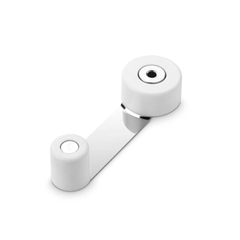 Pack De 5 Unidades - Tope Retenedor Giratorio Metalico Blanco (Blister) Inofix