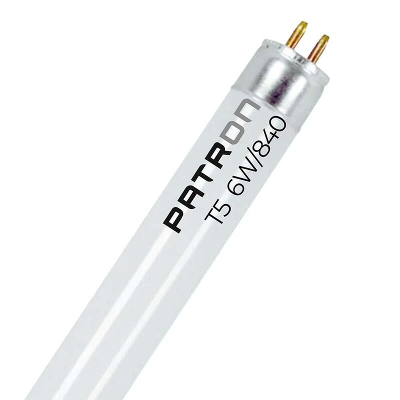 Pack De 5 Unidades - Tubo Fluorescente 6 W 4000 K 260 Lm G5 T5 Luz Fria 212 X 16 Mm