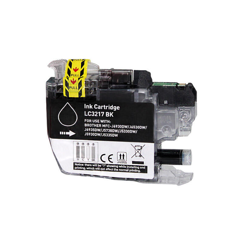 Pack De 50 Unidades Bulk - Brother Lc3217 Negro Tinta Generico - Reemplaza Lc3217bk