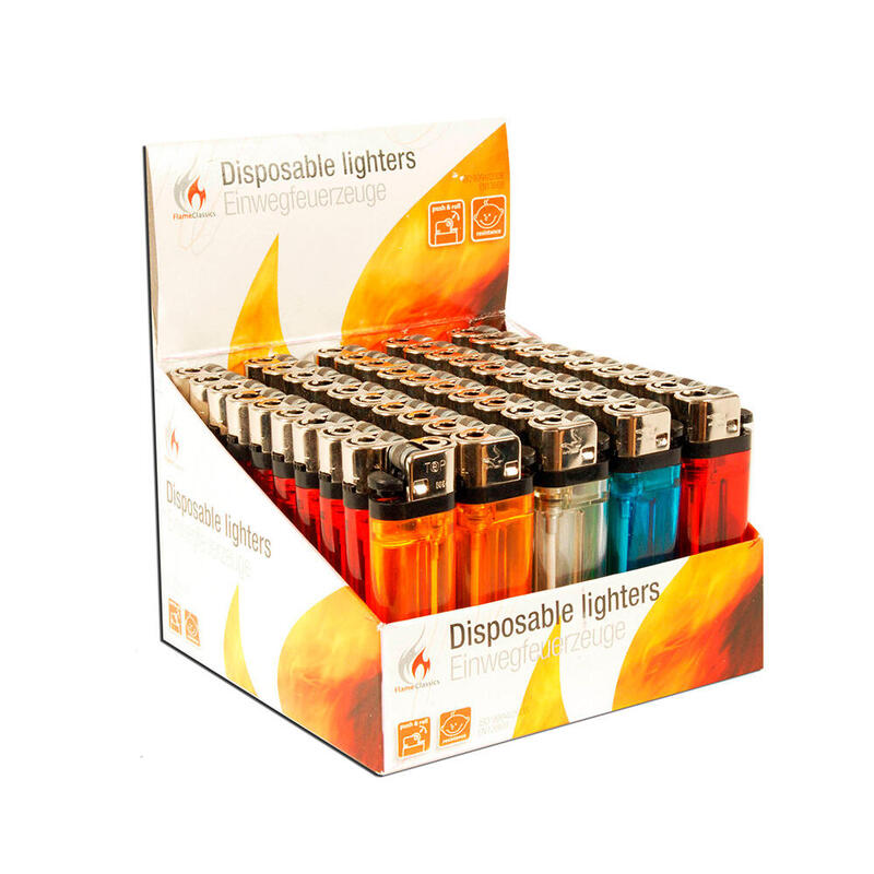 Pack De 50 Unidades - Encendedor Standard Colores Surtidos Euro/U