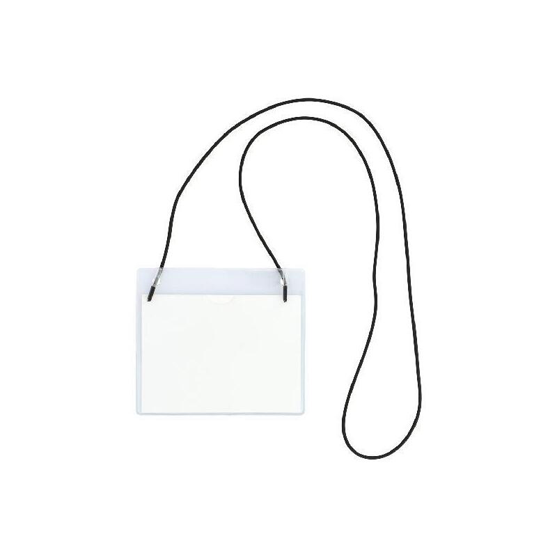 Pack De 50 Unidades Grafoplás Portadistintivo C/Goma Elástica 95x110mm Pvc Rígido Transparente