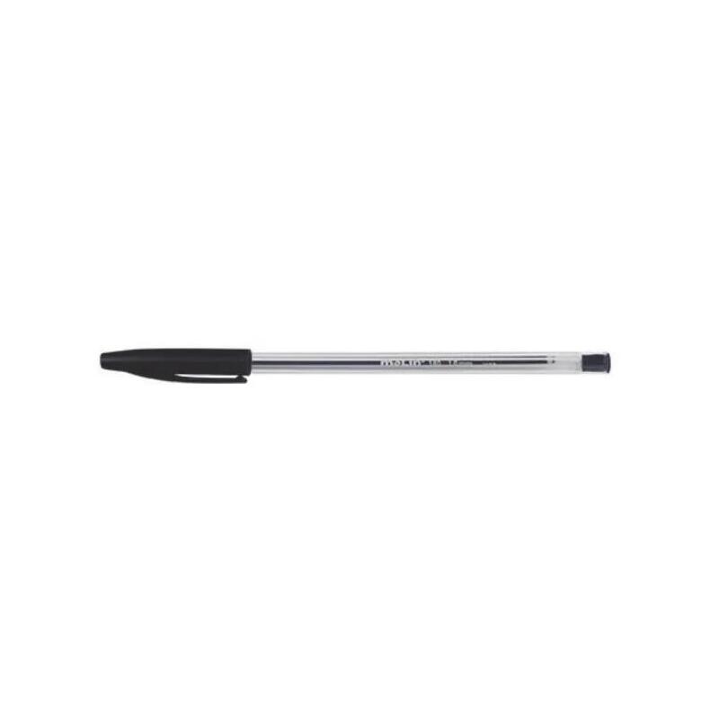 Pack De 50 Unidades Molin Cristal Boligrafo De Bola Punta Media - Tinta Aceite - Secado Rapido - Negro