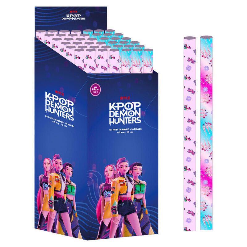 Pack De 50 Unidades - Papel De Regalo Kpop Stationery Kpop Demon Hunters Surtido