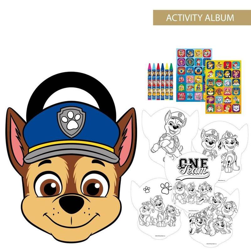 Pack De 6 Unidades - Album Actividades Coloreable Chase Patrulla Canina Paw Patrol