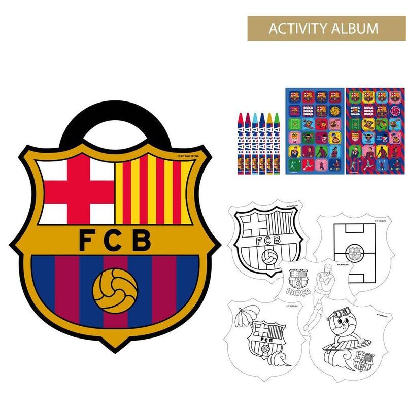 Pack De 6 Unidades - Album Actividades Coloreable F.C. Barcelona