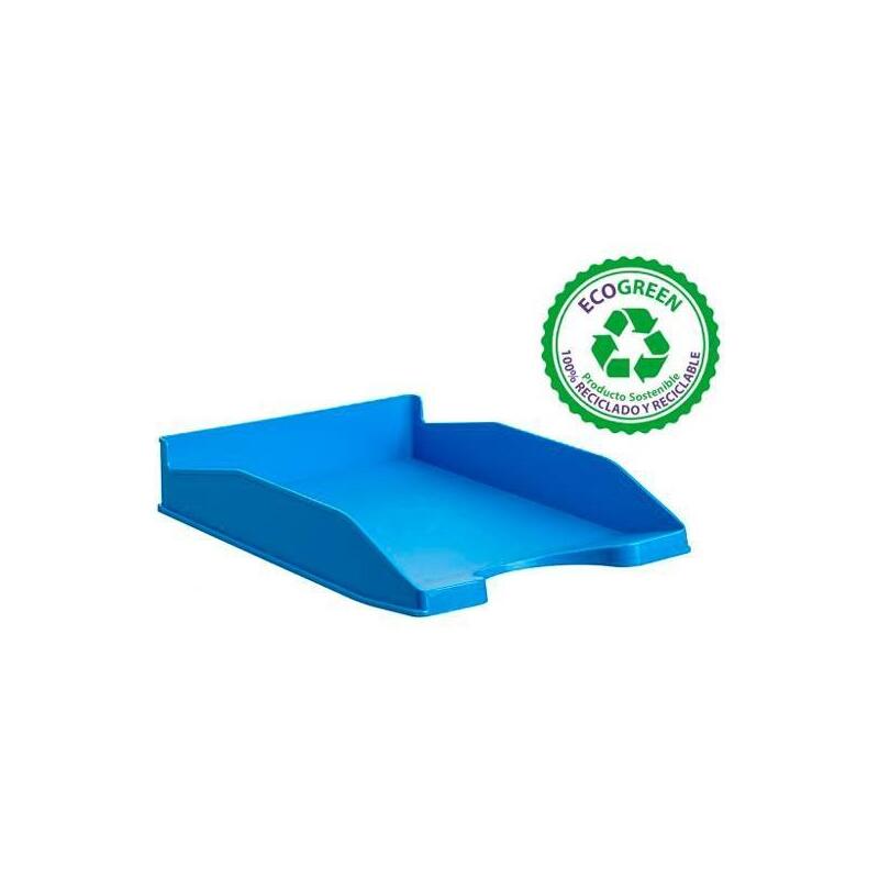 Pack De 6 Unidades Archivo 2000 Bandeja Apilable En 3 Posiciones Fondo Liso Din A4 Y Folio 345x255x60 Mm Azul