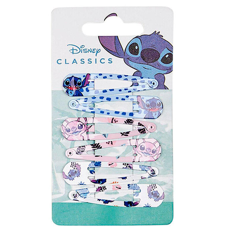 Pack De 6 Unidades - Blister 6 Horquillas Stitch Disney