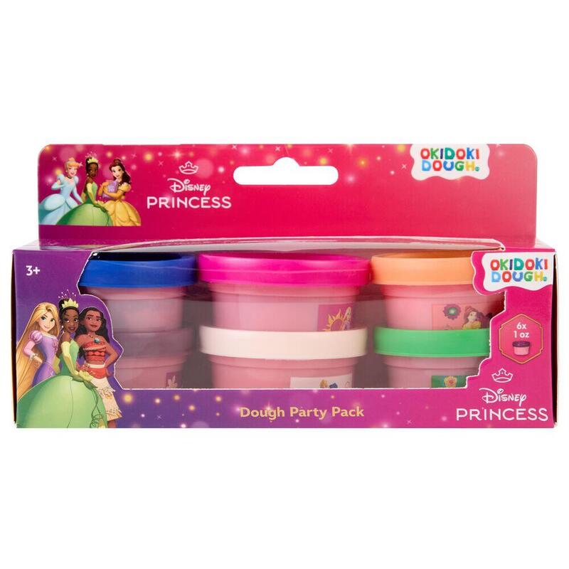 Pack De 6 Unidades - Blister 6 Mini Botes Plastilina Princesas Disney