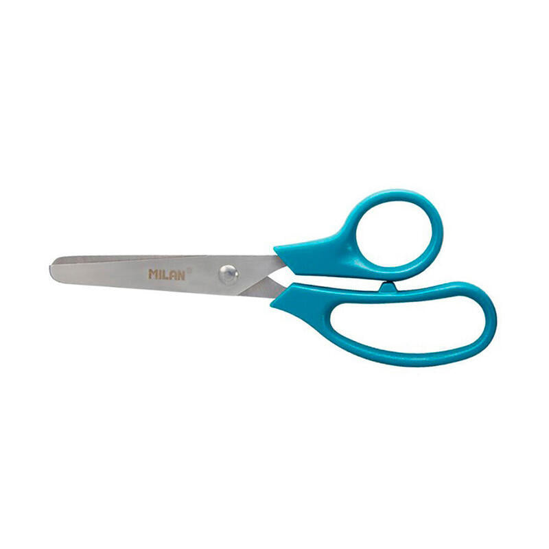 Pack De 6 Unidades - Blister Con Tijeras Escolares Basic 13,3cm Milan