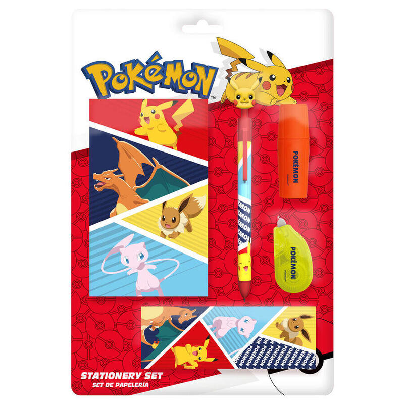 Pack De 6 Unidades - Blister Papeleria Pokemon