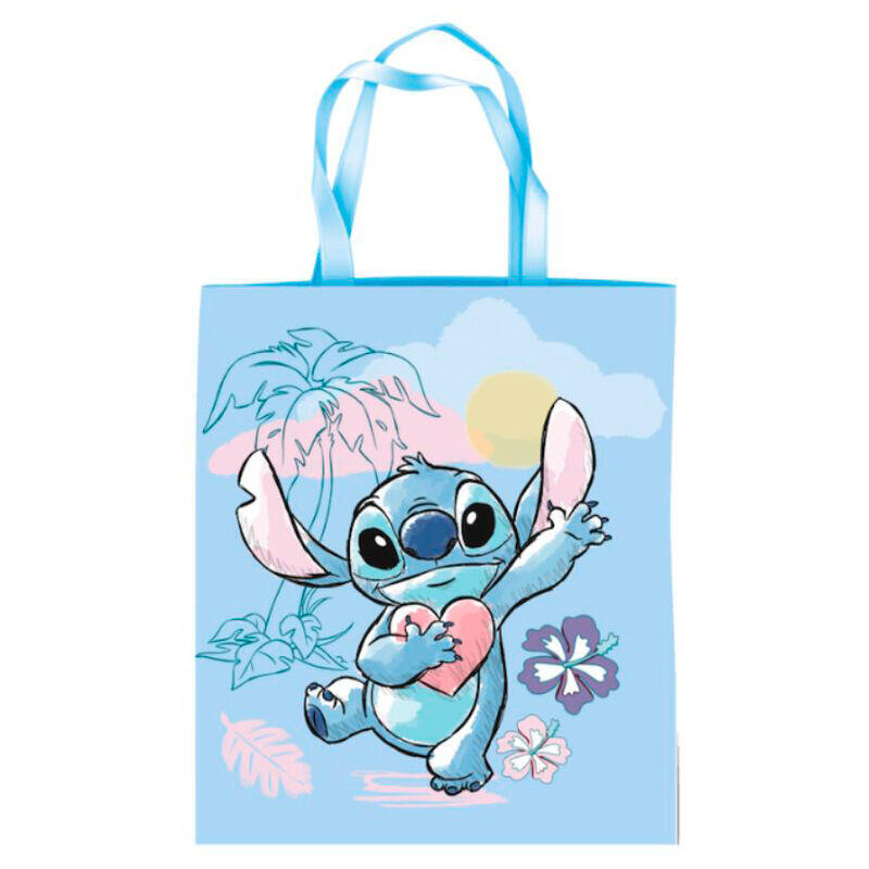Pack De 6 Unidades - Bolsa Shopping Corazon Stitch Disney
