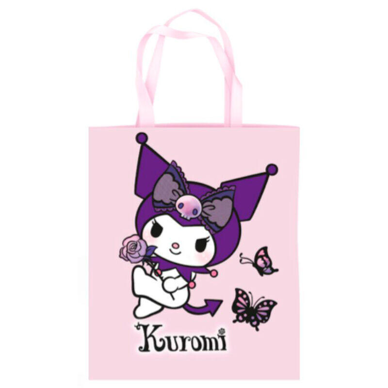 Pack De 6 Unidades - Bolsa Shopping Pink Butterfly Kuromi Hello Kitty