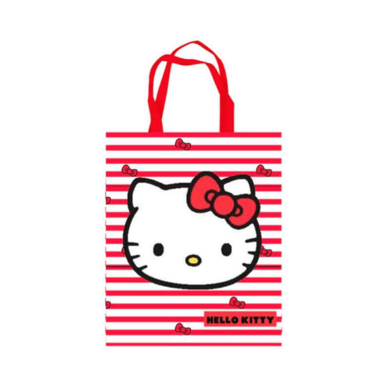 Pack De 6 Unidades - Bolsa Shopping Stripes Hello Kitty
