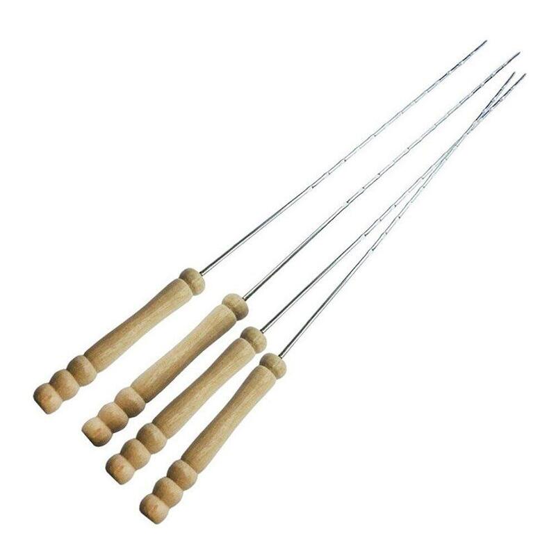 Pack De 6 Unidades - Brochetas De 38,5 Cm Para Barbacoa, 4 Uds