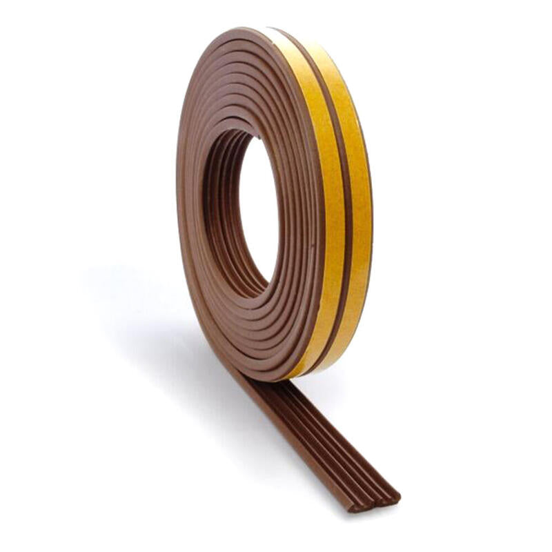 Pack De 6 Unidades - Burlete Caucho Tipo E Marron 6m X 9mm