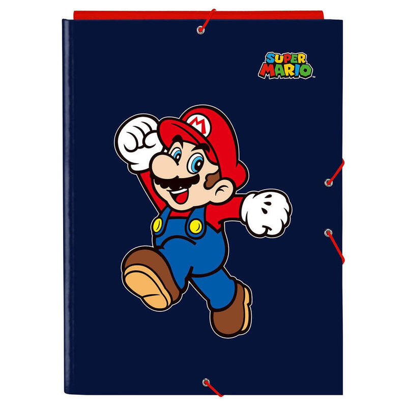 Pack De 6 Unidades - Carpeta Folio 3 Solapas Super Mario World