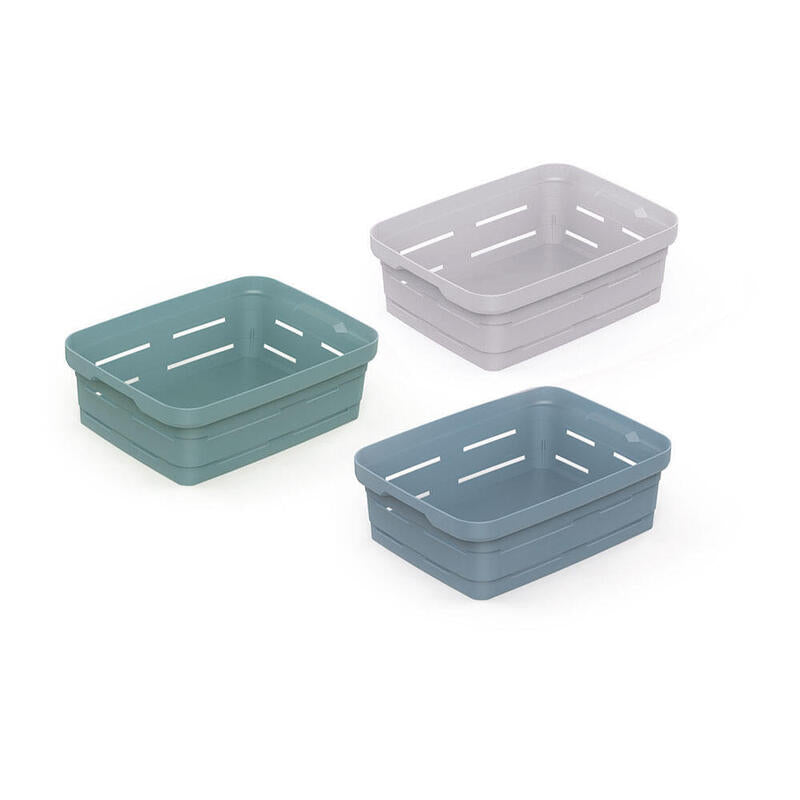 Pack De 6 Unidades - Cesto Para Ropa 1,5 L, Colores Surtidos 18,4 X 13,6 X 6 Cm