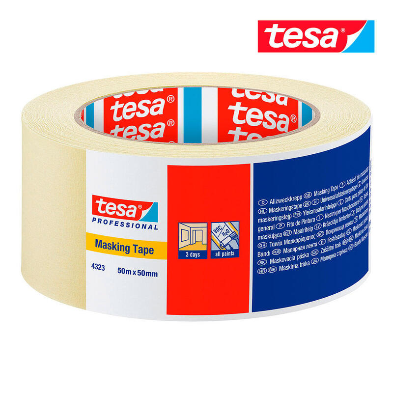 Pack De 6 Unidades Cinta De Pintor 50m X 50mm 4323 Tesa