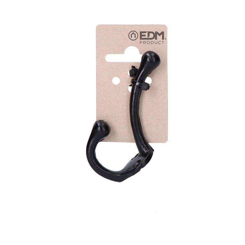 Pack De 6 Unidades - Colgador 75mm H° Negro En Cartón Colgante Edm