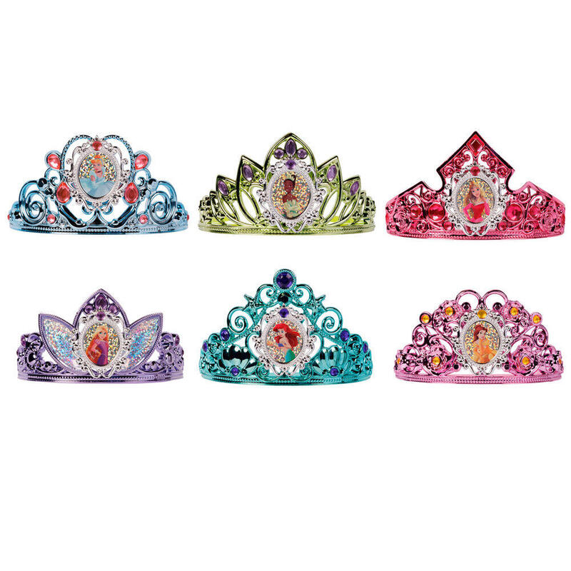 Pack De 6 Unidades - Corona Tiara Princesas Disney Surtido