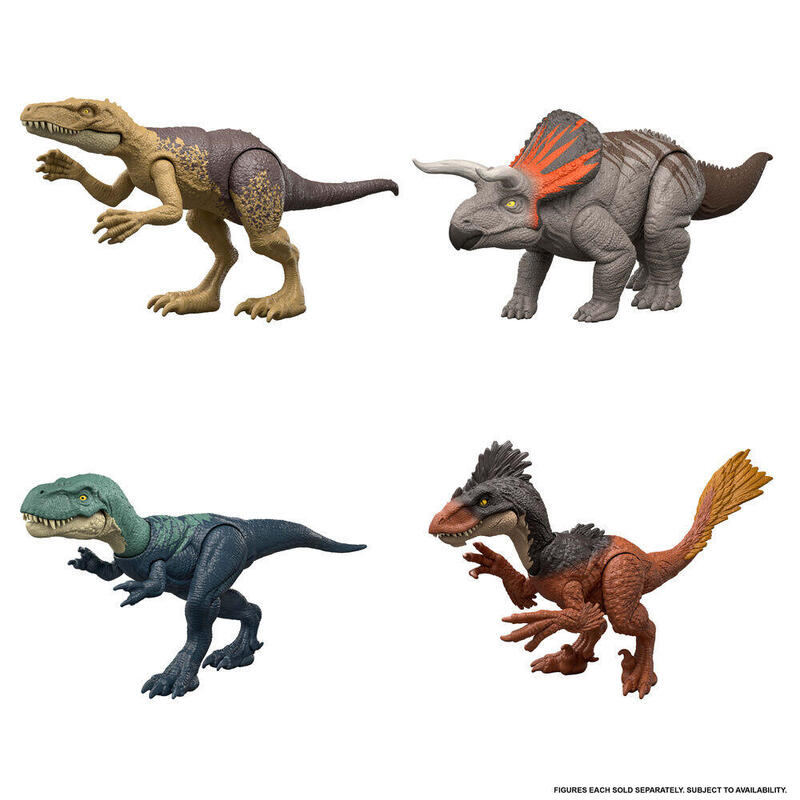 Pack De 6 Unidades - Dinosaurio Strike Attack Jurassic World Surtido