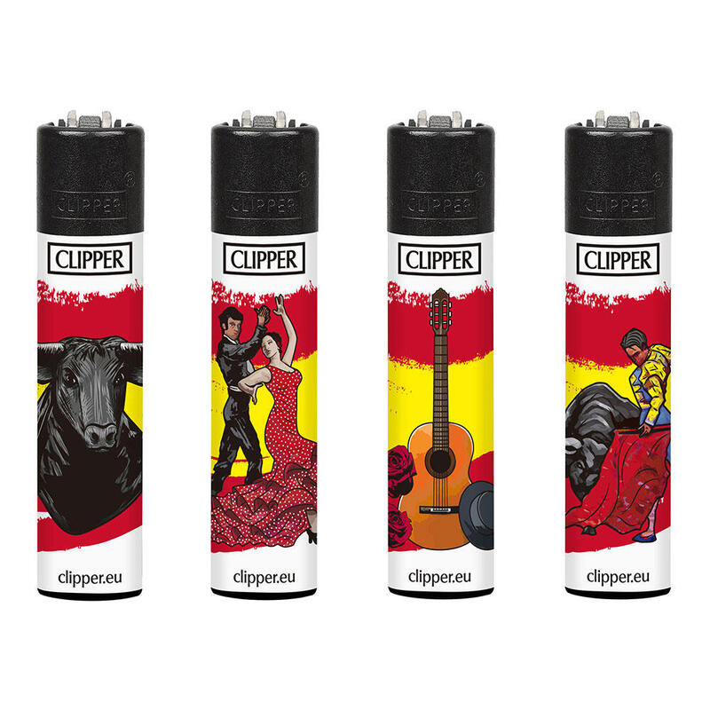 Pack De 6 Unidades - Encendedor Cp11 Turistico, Diseños Variados. Clipper