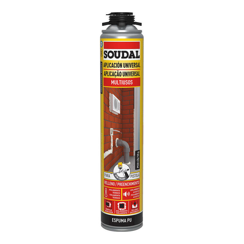 Pack De 6 Unidades - Espuma Pistola Clasica 750ml 115798 Soudal