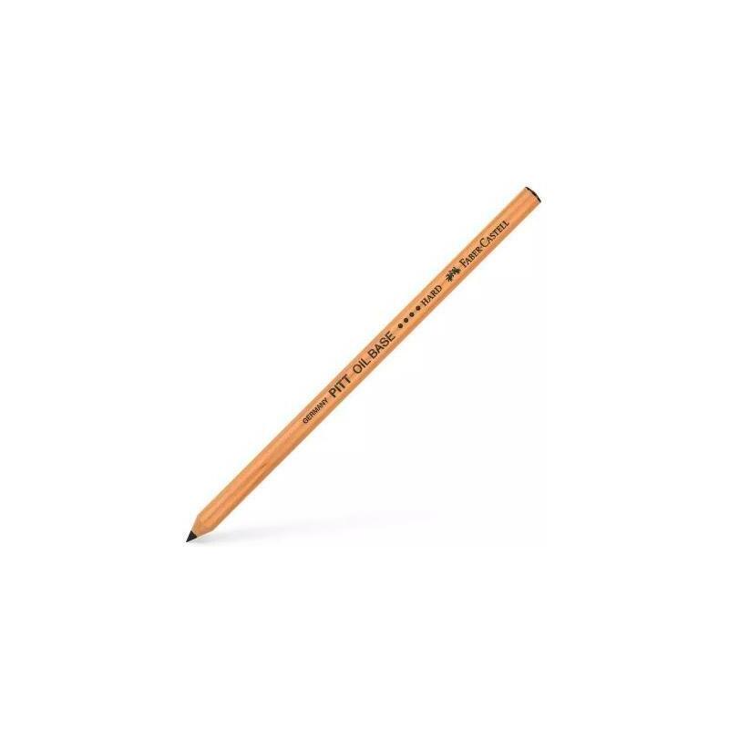 Pack De 6 Unidades Faber Castell Lápiz De Dibujo Pitt Oil Base Mina Grasa Duro Negro
