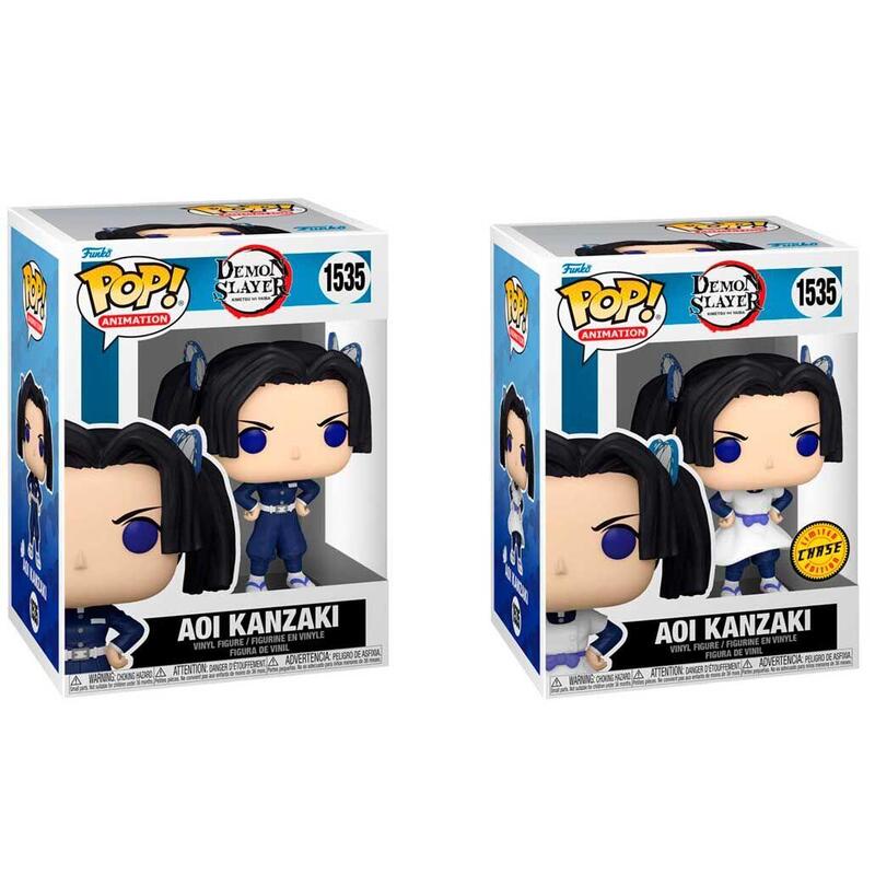 Pack De 6 Unidades - Figura Pop Demon Slayer Kimetsu No Yaiba Aoi Kanzaki 5 + 1 Chase