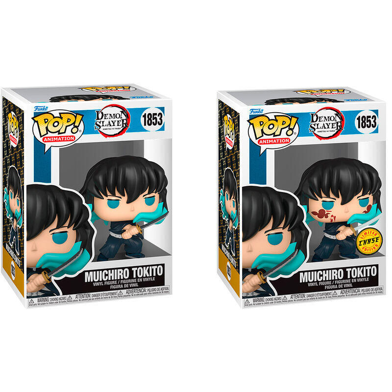 Pack De 6 Unidades - Figura Pop Demon Slayer Kimetsu No Yaiba Muichiro Tokito 5 + 1 Chase
