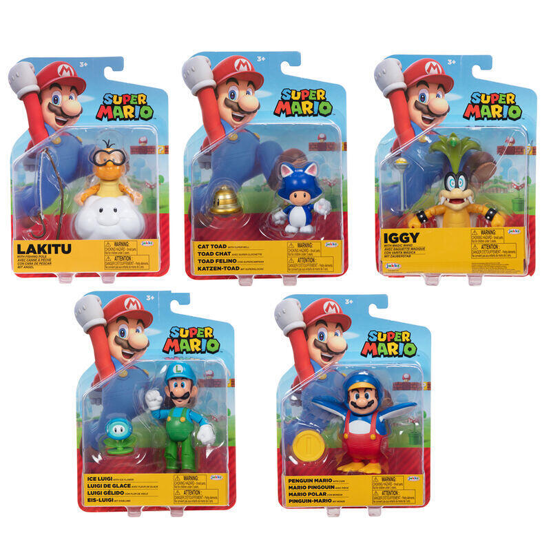 Pack De 6 Unidades - Figura Serie 31 Super Mario Bros 10cm Surtido
