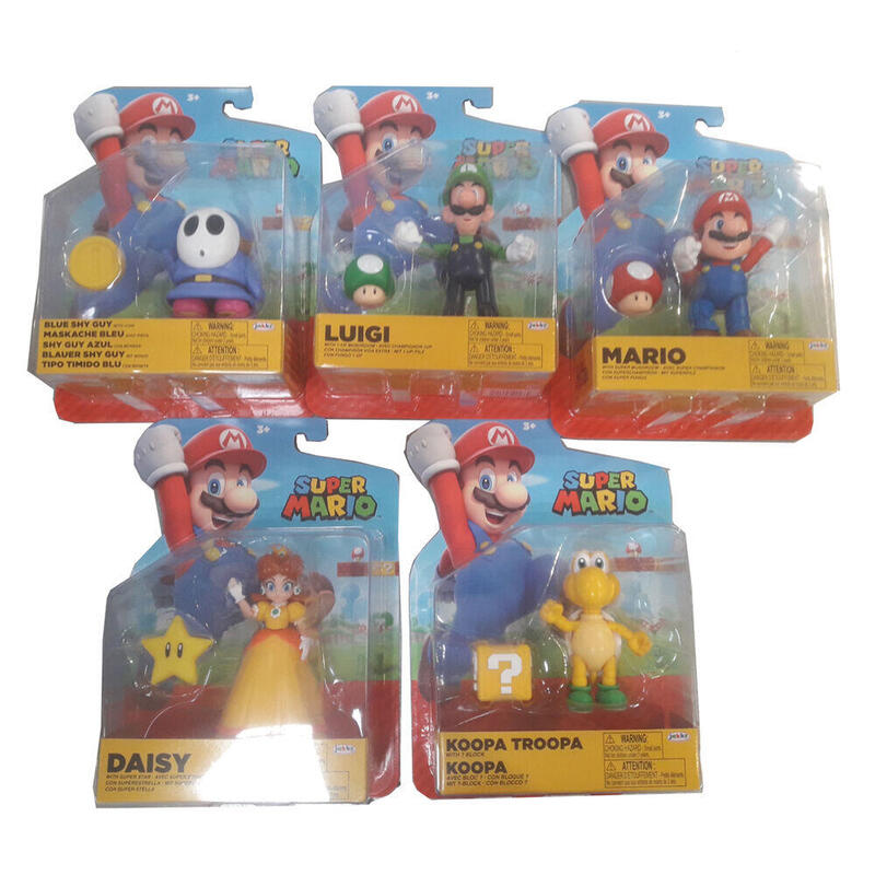 Pack De 6 Unidades - Figura Wave 41 Super Mario Bros 10cm Surtido