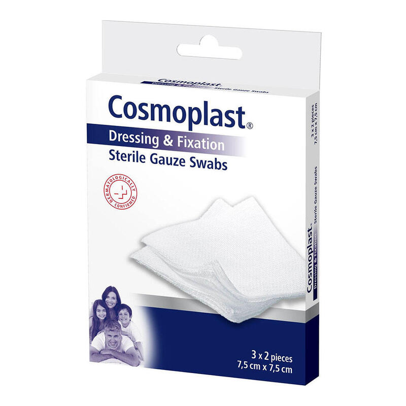 Pack De 6 Unidades - Gasas Esterilizadas (7,5 X 7,5 Cm) 6 Uds