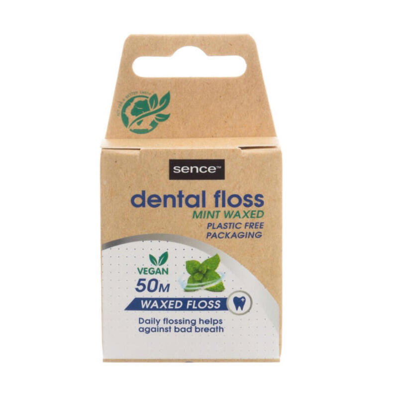 Pack De 6 Unidades - Hilo Dental Encerado Sabor A Menta, 50 M