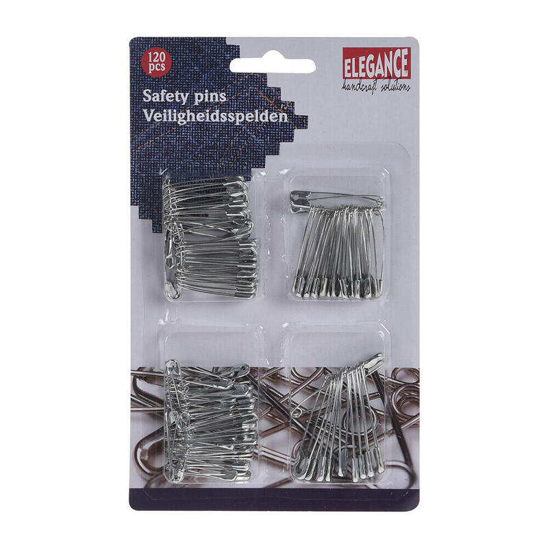 Pack De 6 Unidades - Imperdibles Metalicos 120unid.