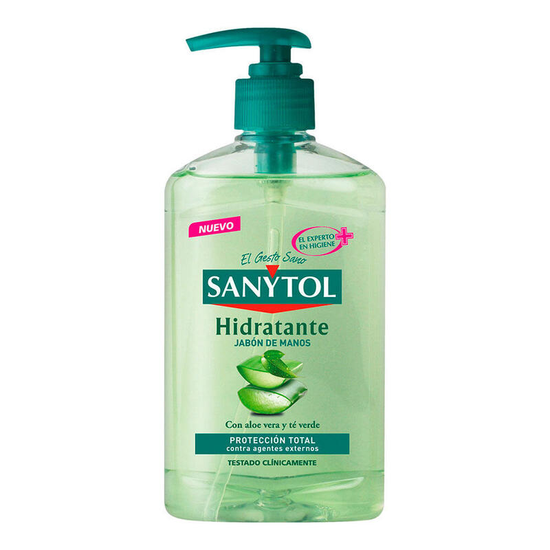 Pack De 6 Unidades - Jabón Manos Nutritivo Con Aloe Vera Y Té Verde 250 Ml