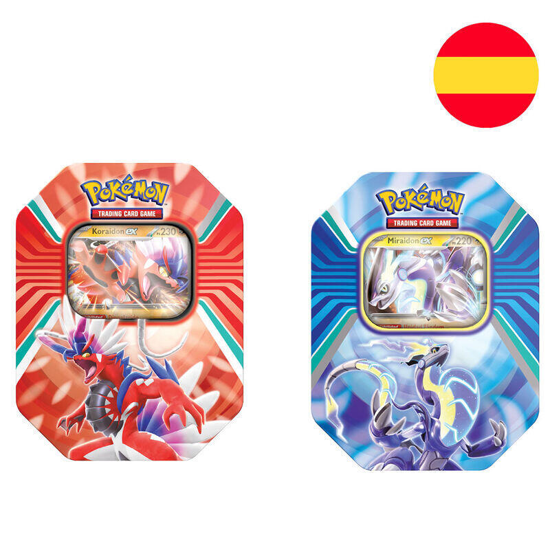 Pack De 6 Unidades - Lata Juego Cartas Coleccionables Pokemon Surtido Español