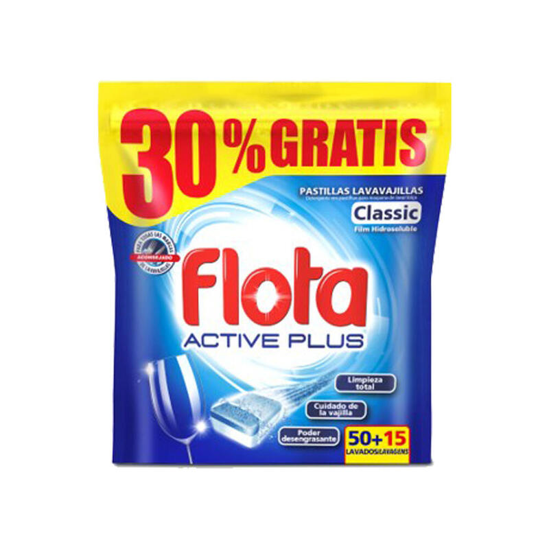 Pack De 6 Unidades - Lavavajillas Flota Pastillas 65 (50+15)